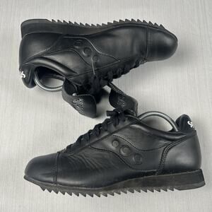 Saucony Spot-Bilt Men’s Size 9.5 Black Coach's Shoes Vintage Athletic Sneakers